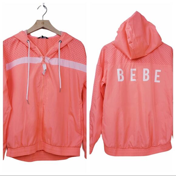 Bebe Sport Perforated Woven Jacket S NEW - Picture 13 of 14